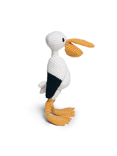 pelican bird crochet amigurumi project pattern kerry lord Edward's menagerie
